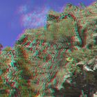 Arure Wanderweg La Gomera Kanaren Spanien - Anaglyphen 