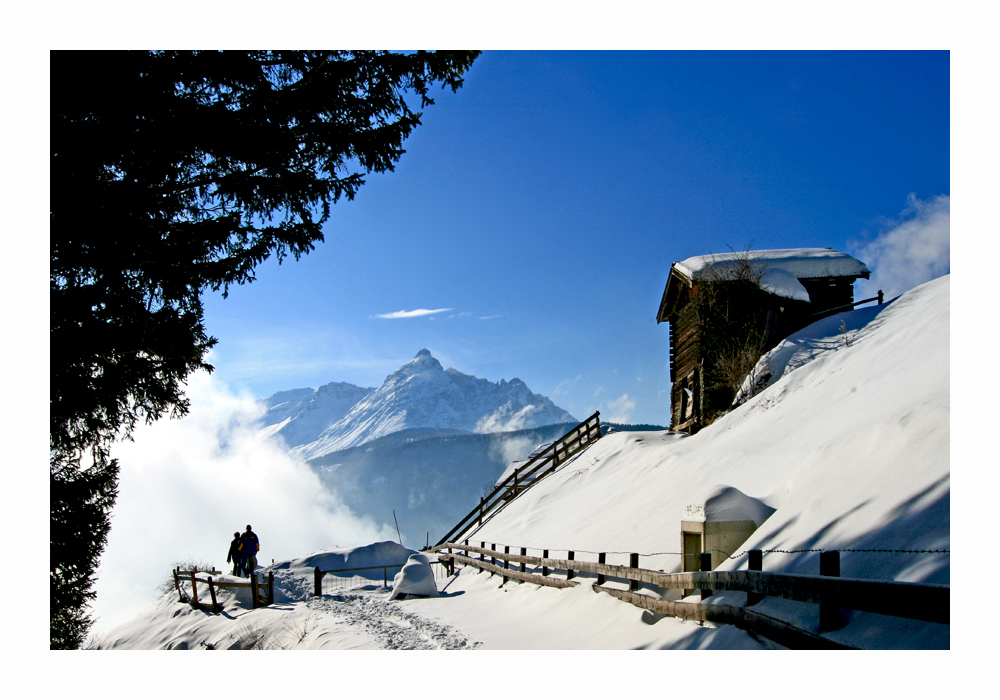 Arztal, Blick zurück zur Serles