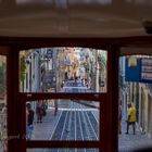 Ascensor di Bica Standseilbahn - Blick aus der Kabine