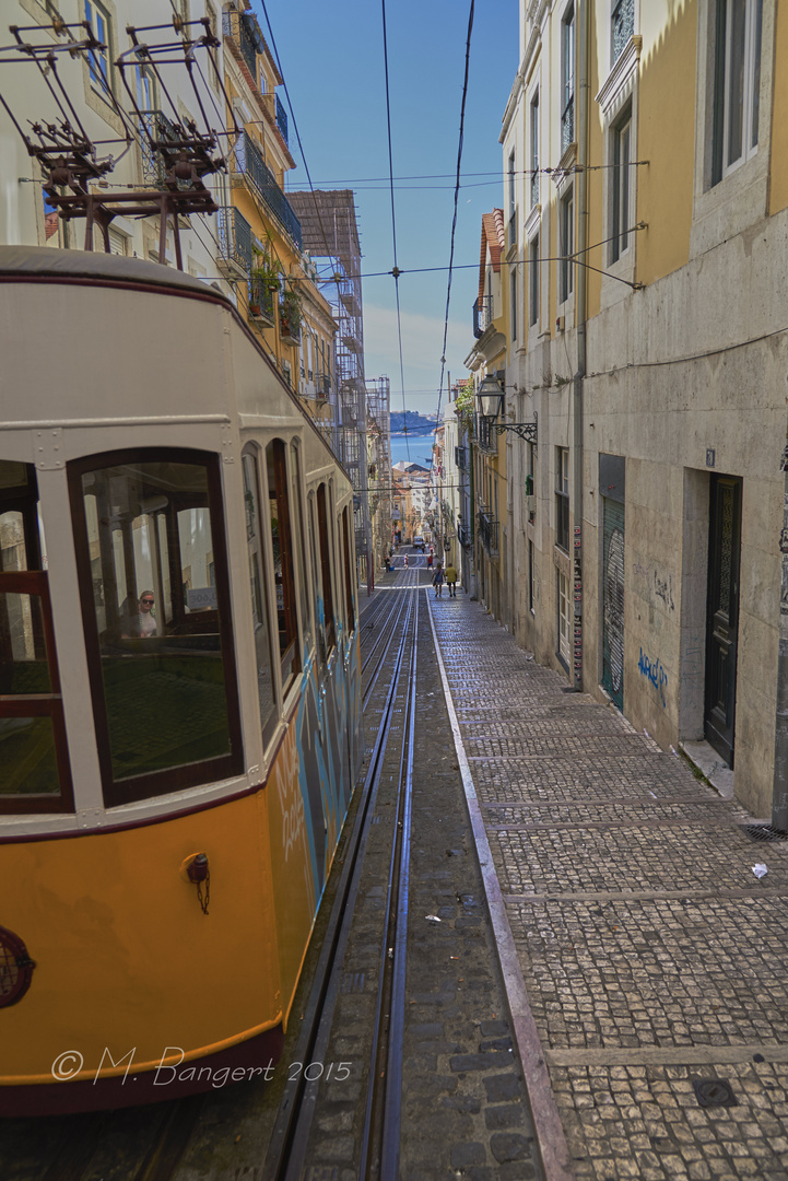 Ascensor di Bica Standseilbahn - obere Station