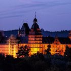 Aschaffenburger Schloss nachts leuchtend