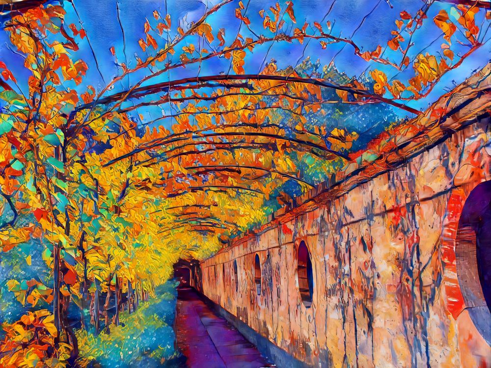 Aschaffenburger Schlossdurchgang zu Schlosstreppen in AK_Inspire