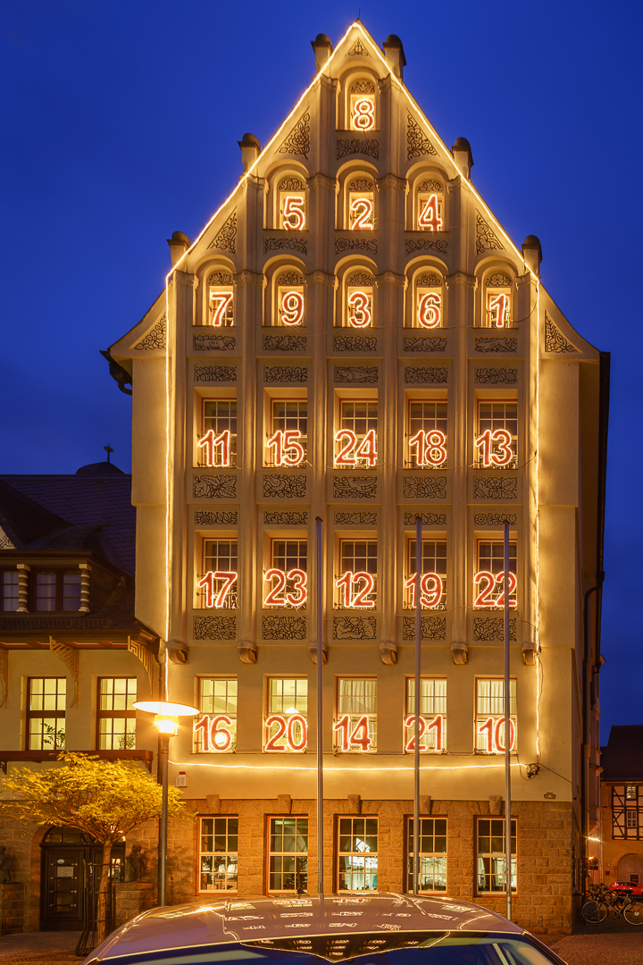 Aschersleben - Adventskalender am Rathaus