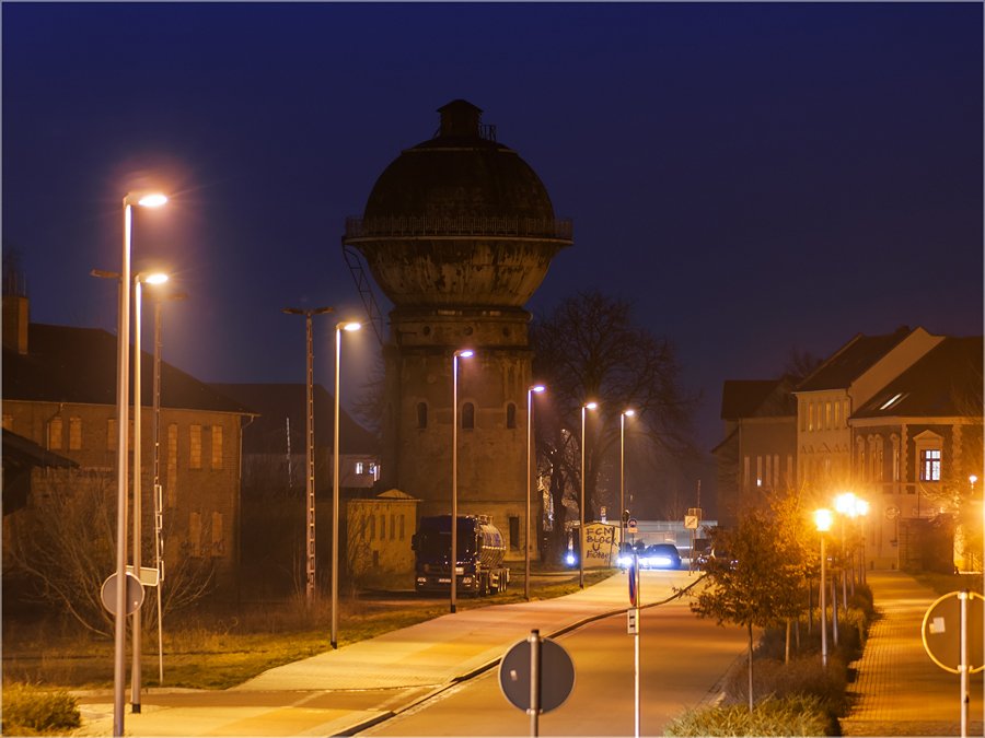 Aschersleben, Wasserturm am Bahnhof