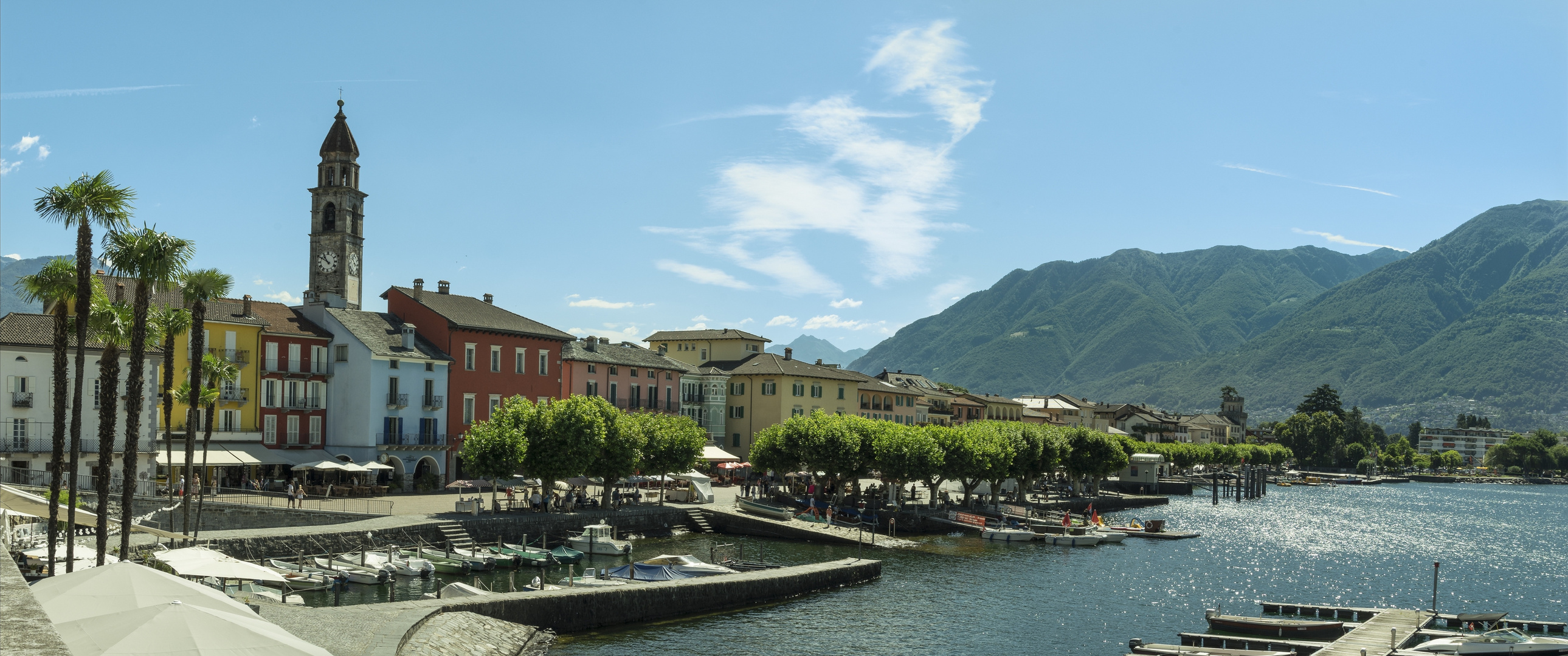 Ascona  Seepromenade  Tessin  Schweiz