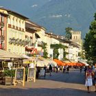 ascona uferpromenade am frühen abend