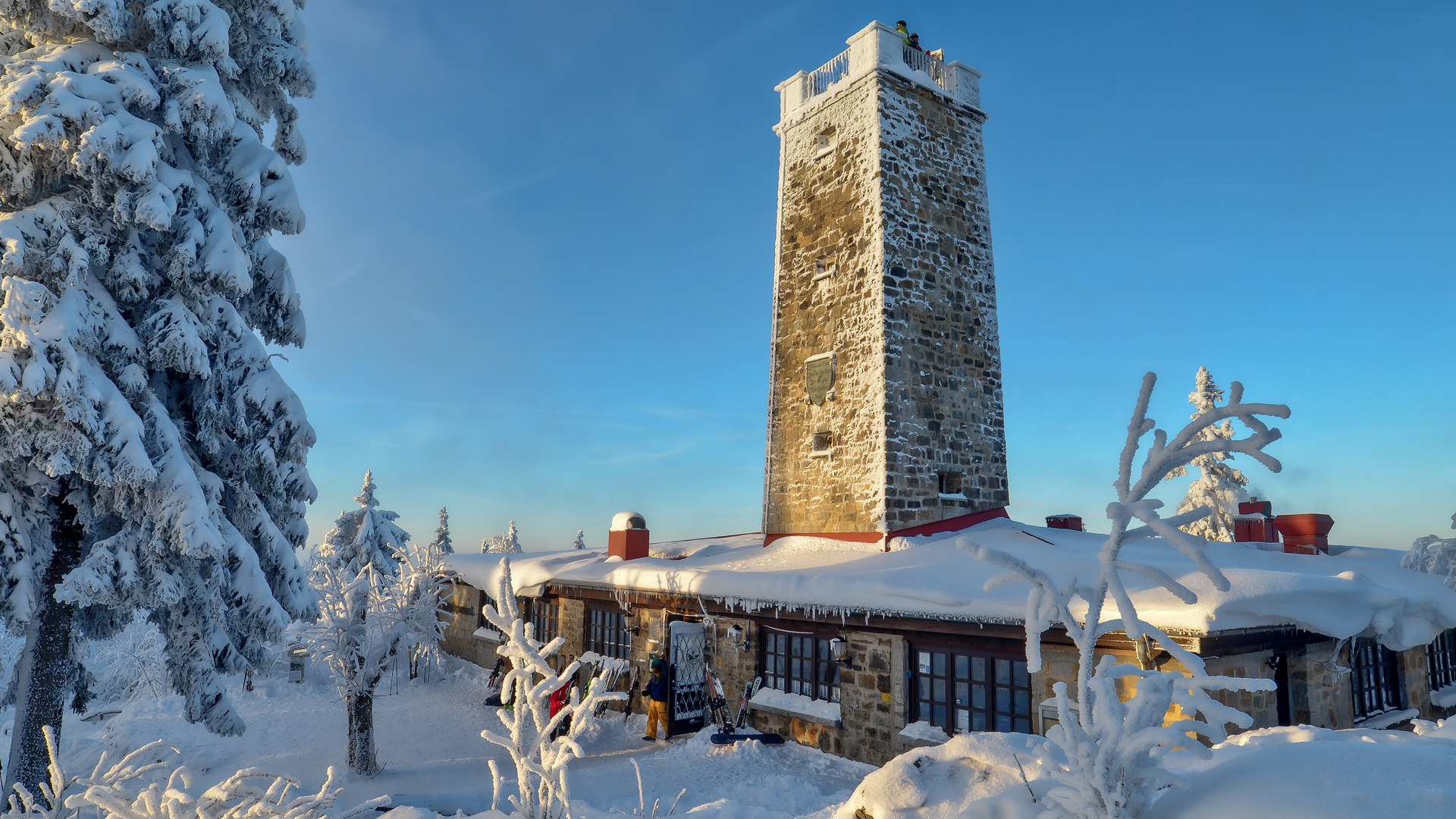 Asenturm im Winter