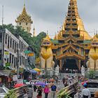 AshaeBet Saung Tan and Gyar Twaya St to the Shwedagon complex