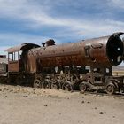 "Asi es la vida" - "So ist das Leben" Zugfriedhof in Uyuni, Bolivien