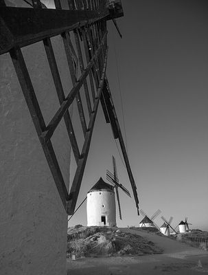 Así veía a los gigantes Don Quijote