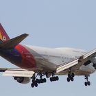 Asiana Airlines Anflug aufAirport Frankurt/Main