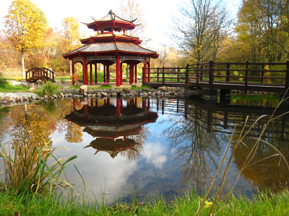 Asiatischer Garten Foto &amp; Bild landschaft, garten