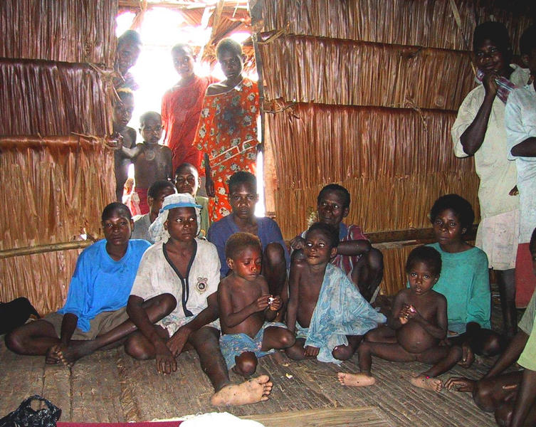 Asmat-Übernachtung im Langhaus