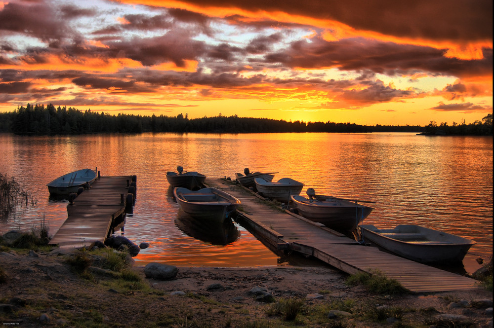 Asnen See in Schweden