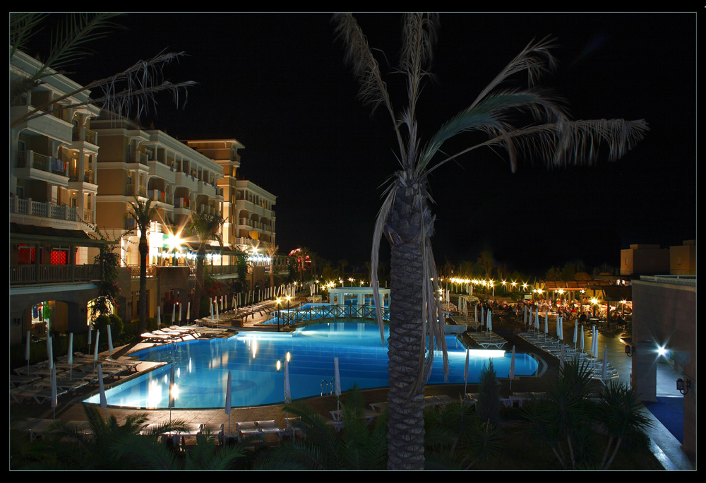 Aspendos Beach by Night