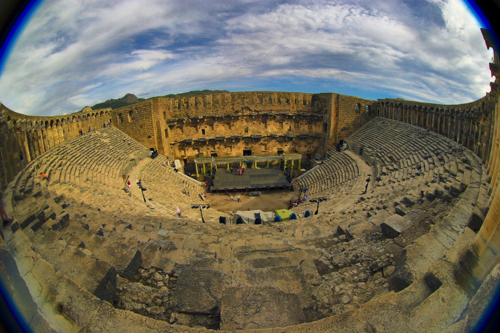 Aspendos mit Fisheye