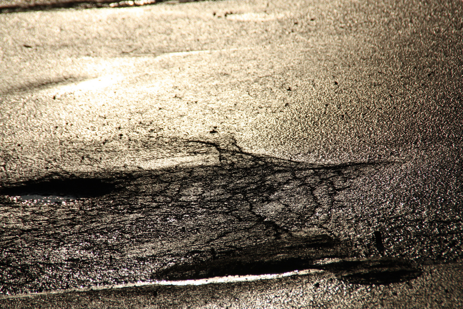 Asphalt bei Minusgraden