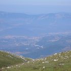 Assergi bei L´ Aquila vom Campo Imperatore aus ( Der Blick der G 8-Konferenz )