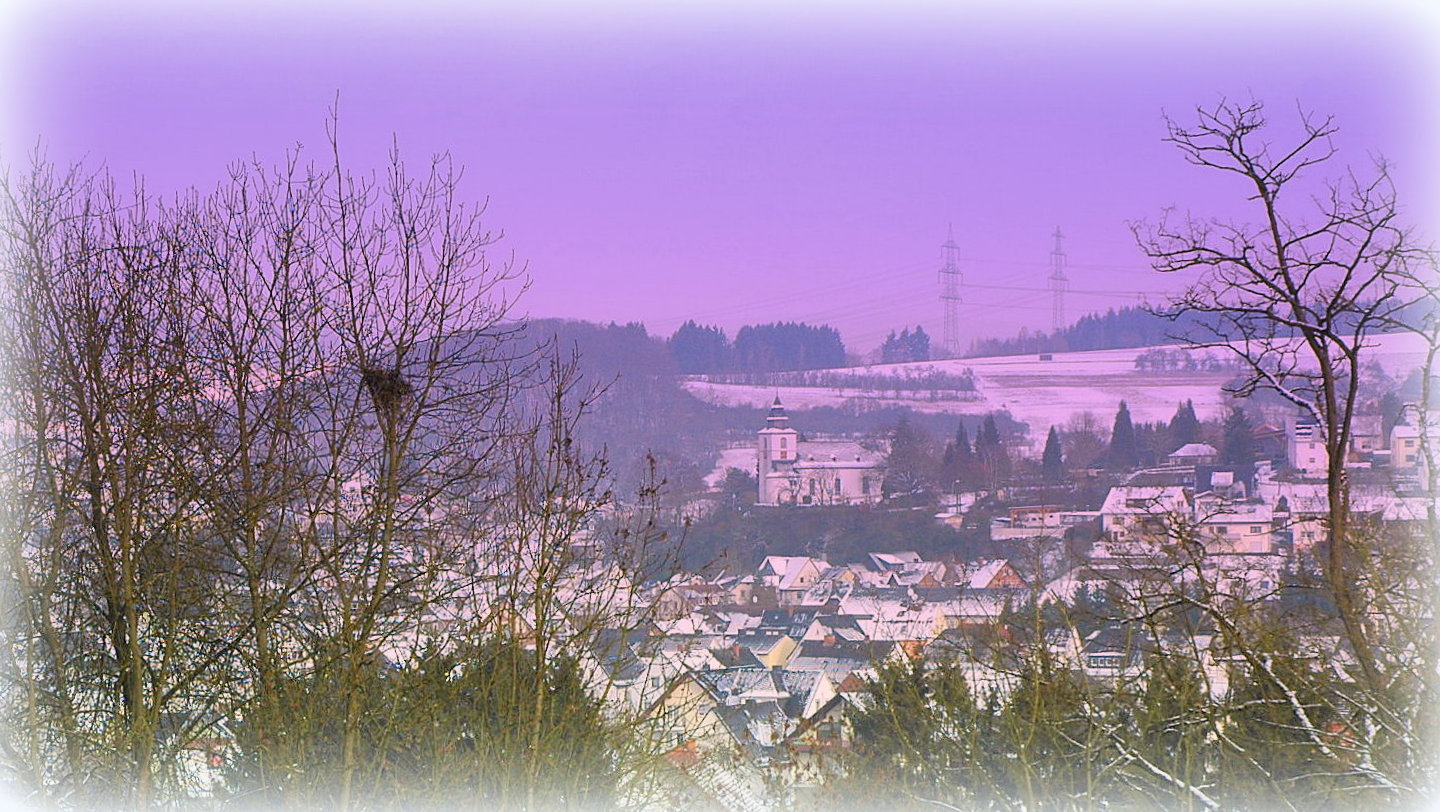 Aßlar,ein traumhaft schöner Wintersonntag.