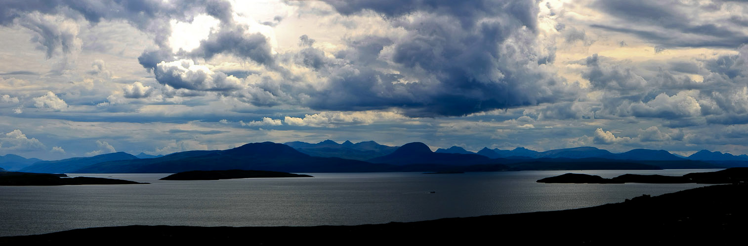 Assynt Hills von Achiltibuie aus