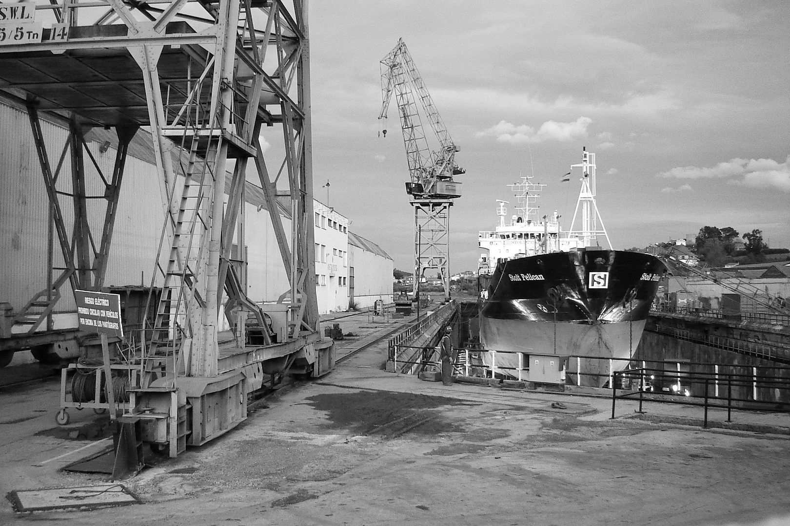 Astander's shipyard dry dock. Santander; Northern Spain.