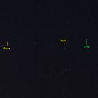 Asteroiden Ceres und Vesta im Sternbild Jungfrau