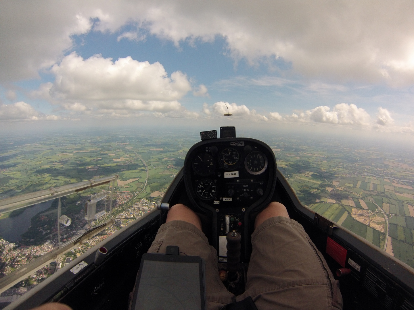 ASTIR IIIB Club Cockpit in flight