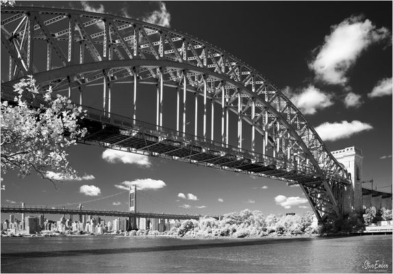 AstoriaScape No. 9 - Hell Gate and RFK Bridges from Astoria Park