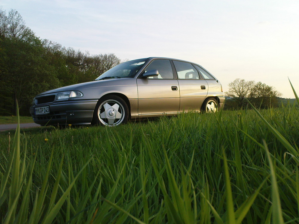 Astra bei Sonnenuntergang