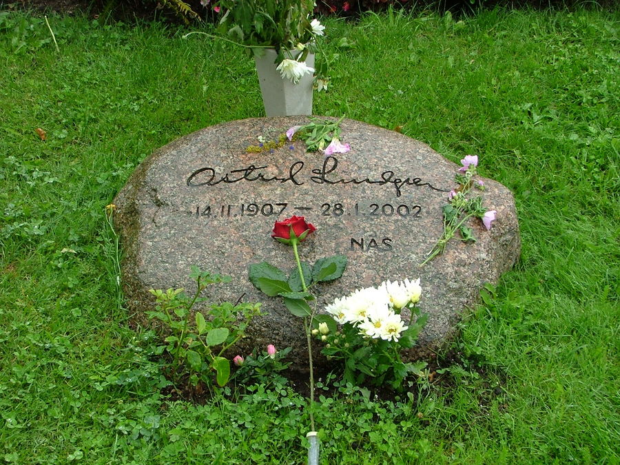Astrid Lindgren's Grab in Vimmerby (Schweden)