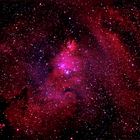 Astro-Nebel und Sterne im Sternbild Einhorn: Konusnebel/Weihnachtsbaum-Sternhaufen und Umgebung