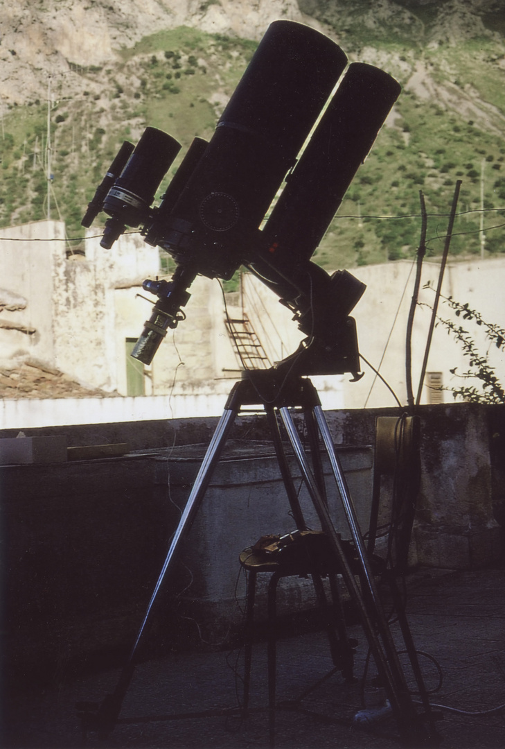 Astrofotografie unter dem Sternhimmel von Cinisi 1993