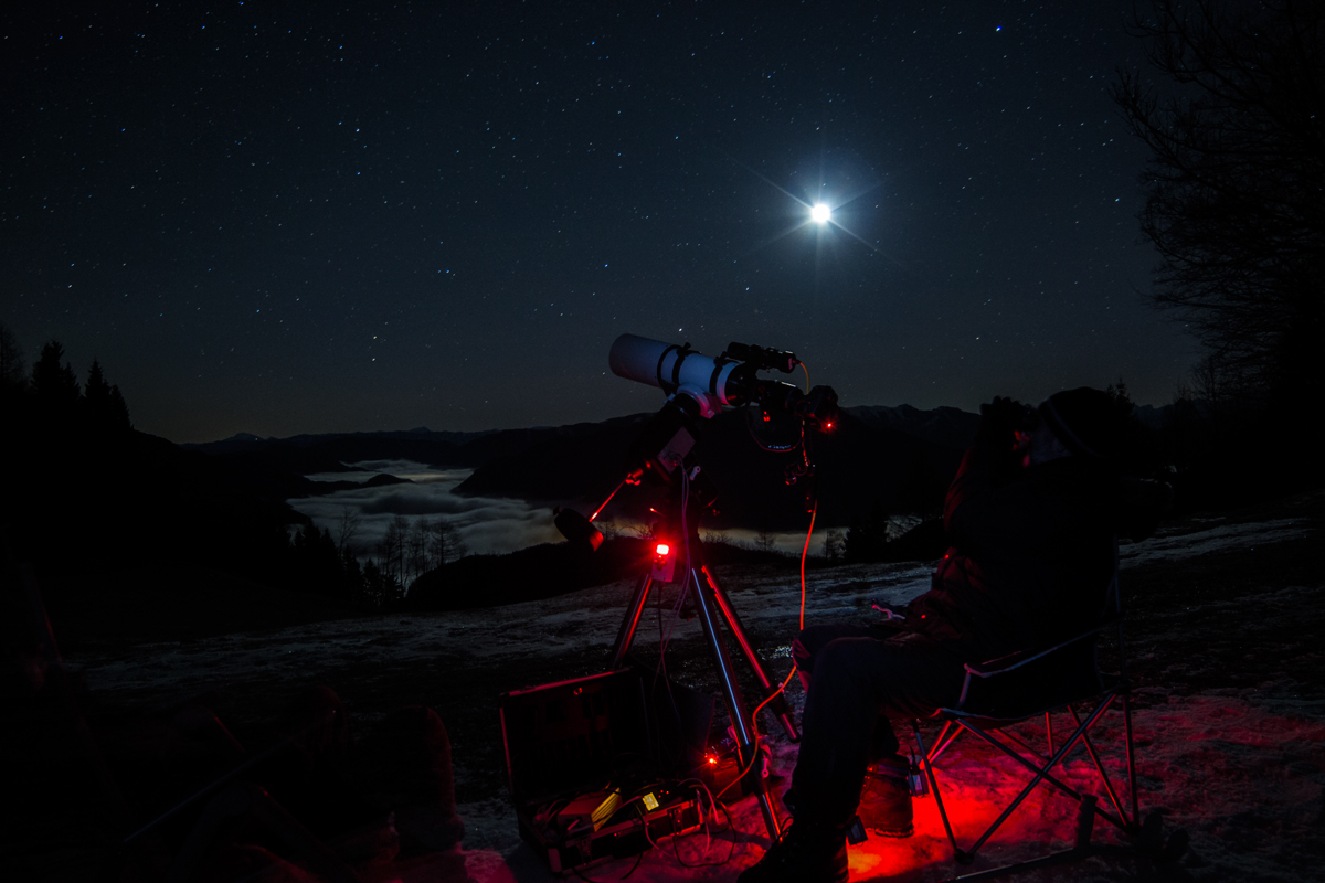 Astronomen bei der Arbeit