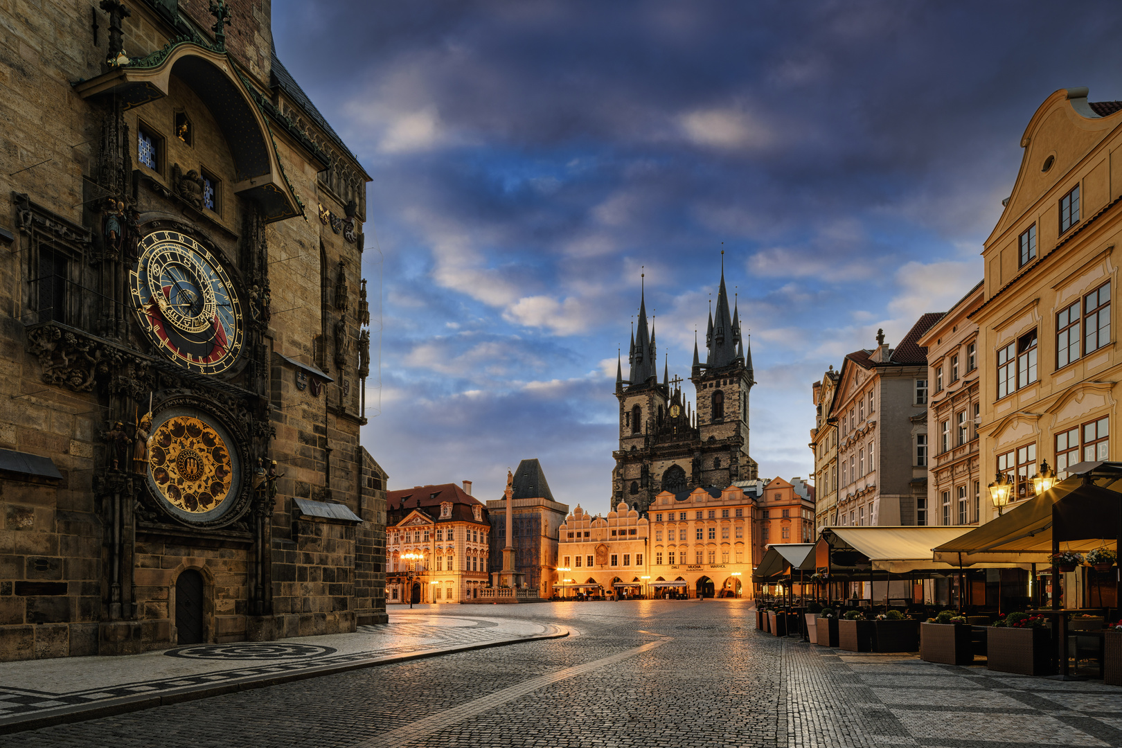 Astronomische Uhr am Altstädter Ring in Prag