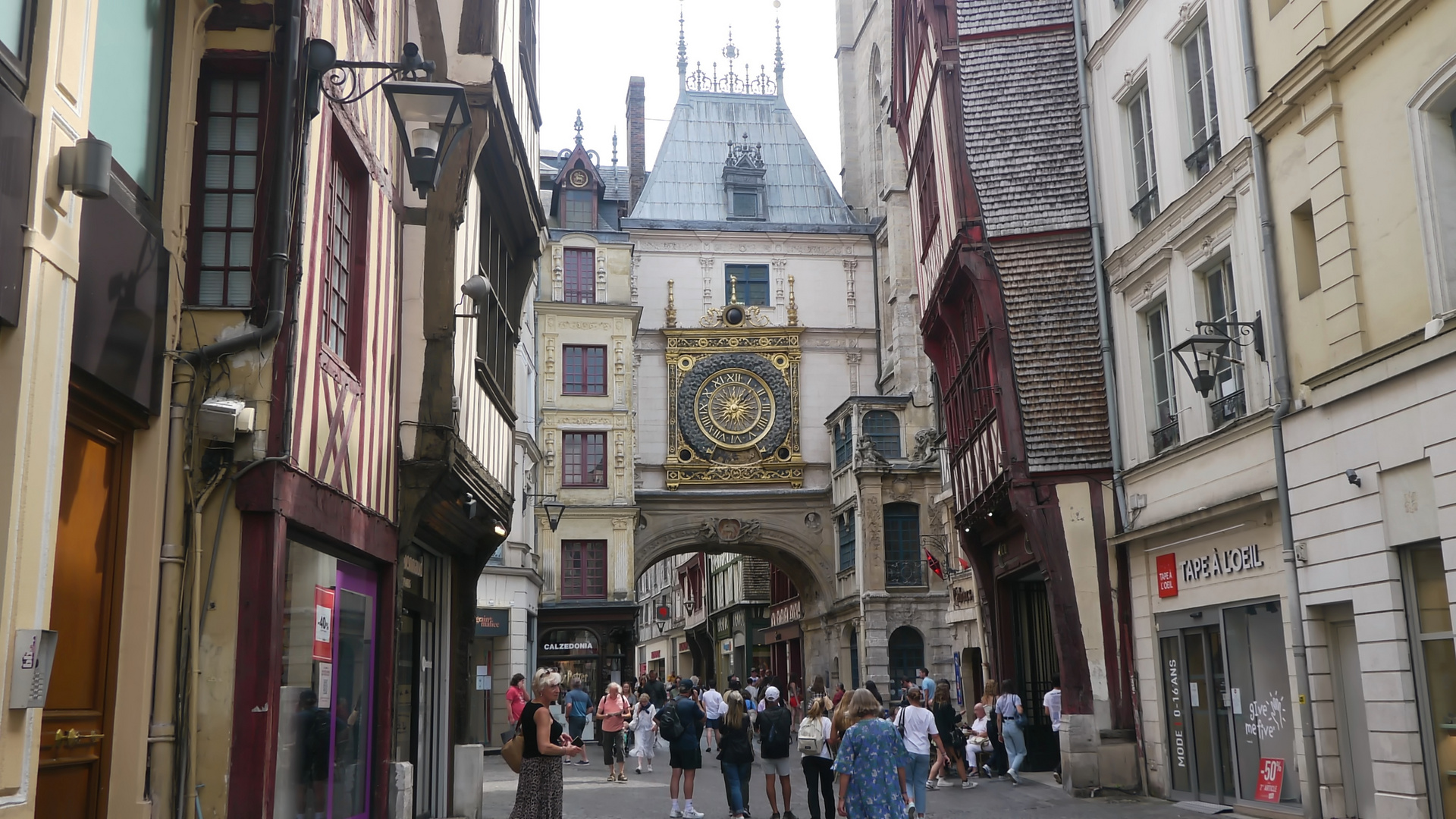 Astronomische Uhr in Rouen, Frankreich