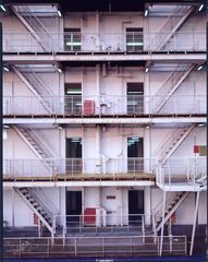 Asylantenschiff im Hamburger Hafen ( analog 8 x 10 inch.)