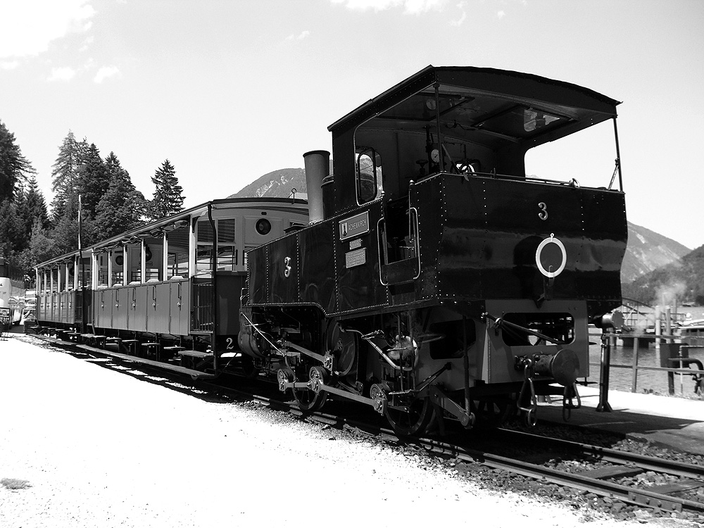 [AT] Achenseebahn in schwarz-weiß
