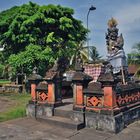 At an intersection in Batuan village