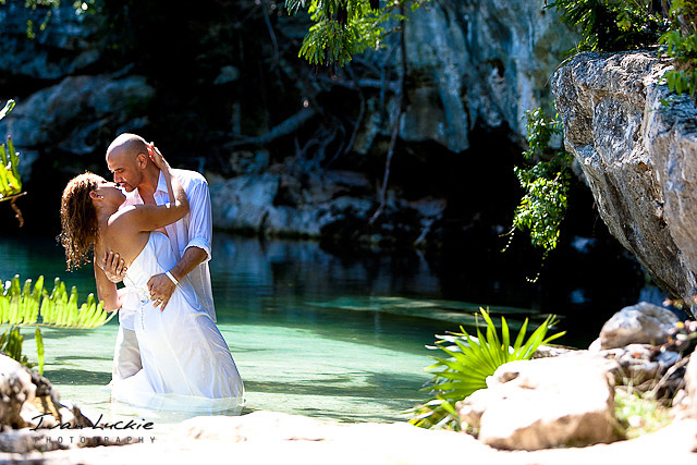 At Cenote Akumal