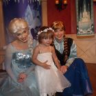 At Disney Land with Anna and Elsa