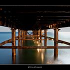 at full Moon underneath the Pier