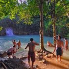 At Khuang Xi waterfall pool