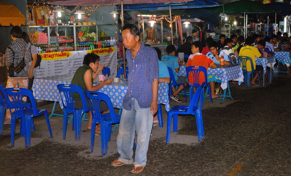 At night market in Loei City