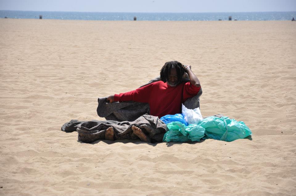 At Santa Monica Beach