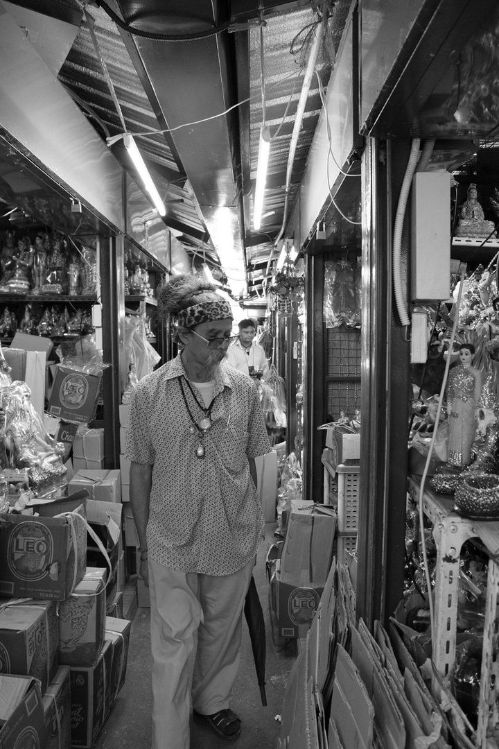 At the Amulet Market in Bangkok