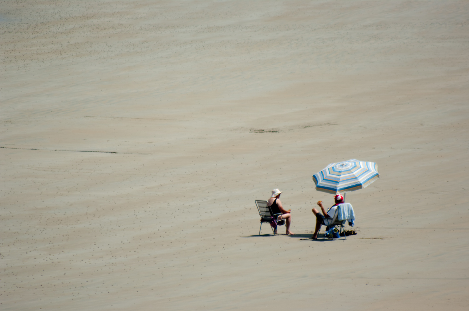 At the beach...