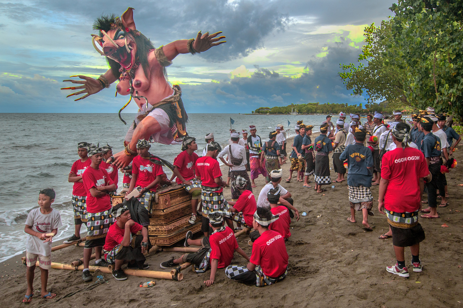 At the beach in Pemuteran