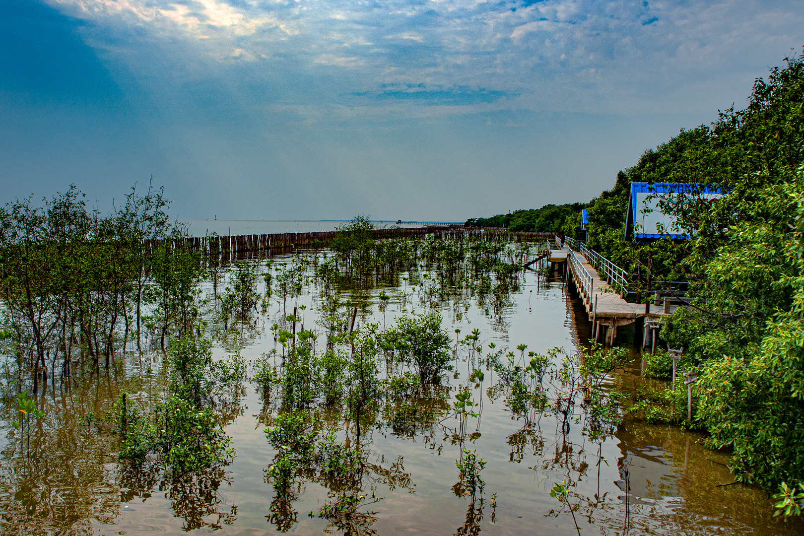 At the beach side in Bangpu