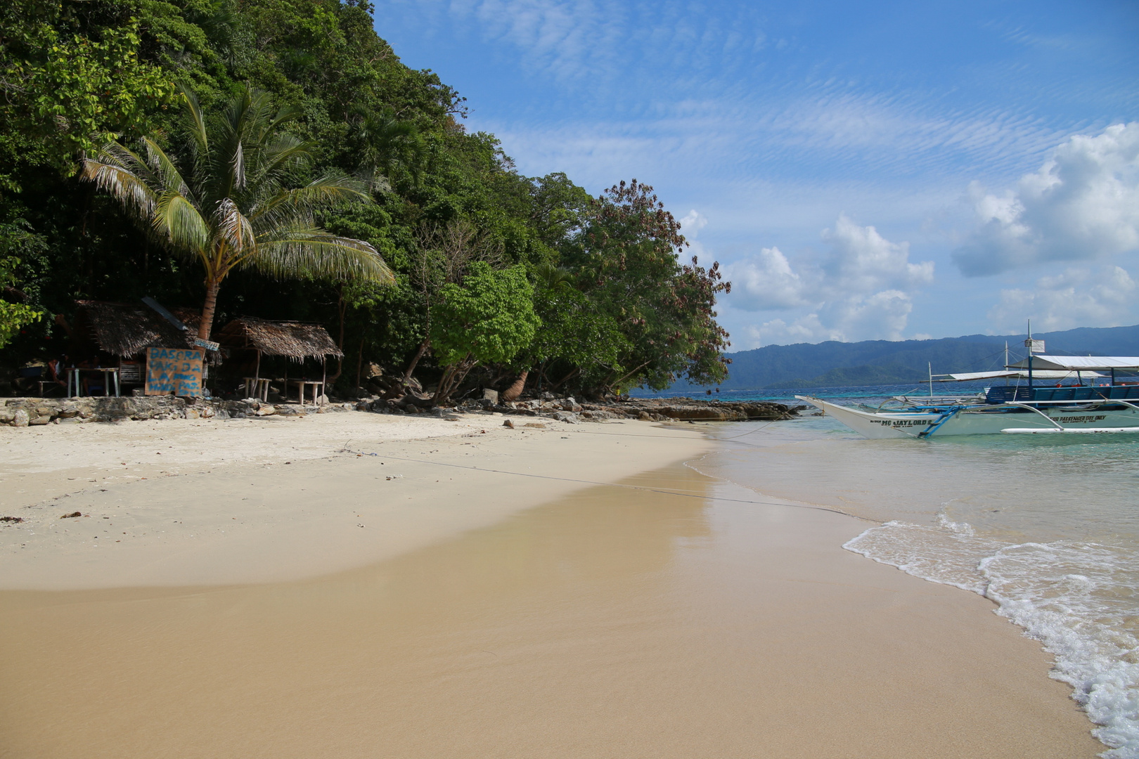 at the beaches of Palawan