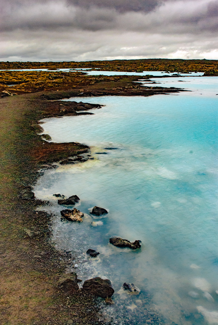 At the Blue Lagoon in Iceland